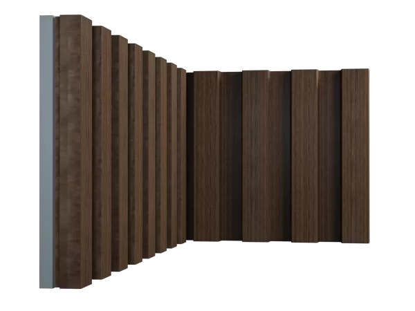 Pannello 3D Listellato JC1047 Noce Lymer