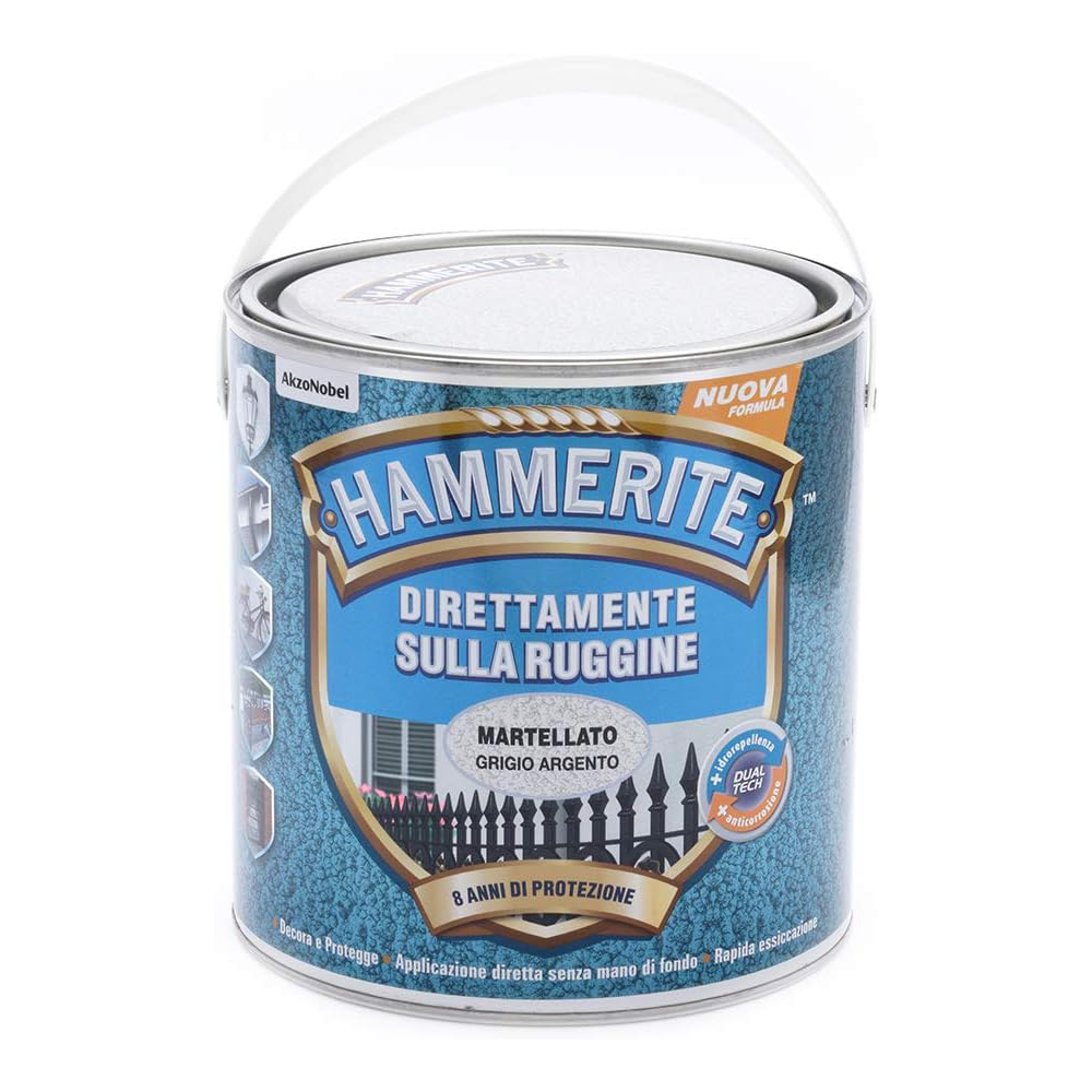 hammerite martellato grigio argento lt 2.5 Hammerite Martellato Grigio Argento LT 2.5 Smalto Antiruggine Hammerite Martellato Grigio Argento LT 2.5 Smalto Antiruggine