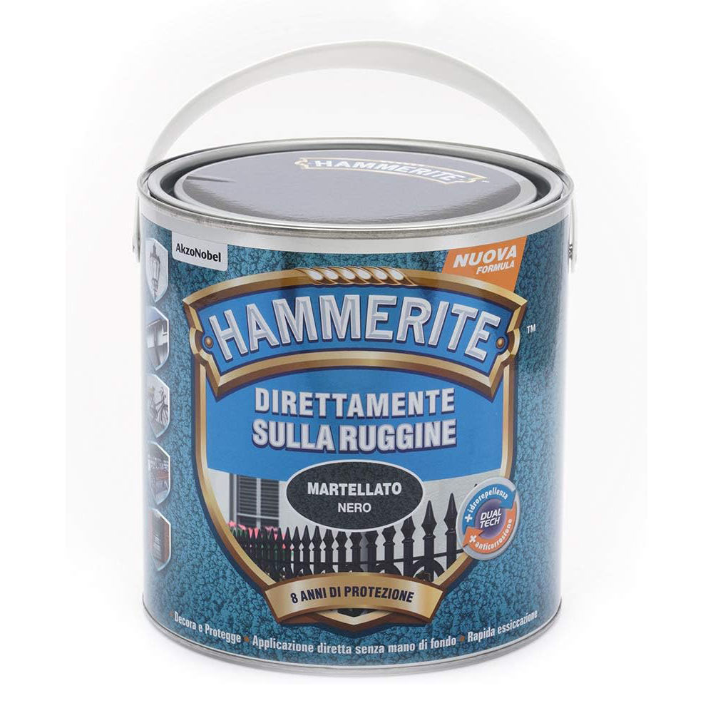 hammerite martellato nero lt 2.5 Hammerite Martellato Nero LT 2.5 Smalto Antiruggine Hammerite Martellato Nero LT 2.5 Smalto Antiruggine