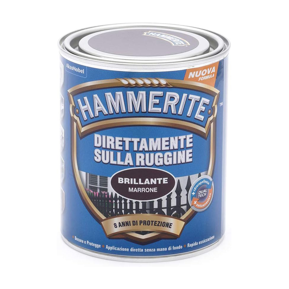 hammerite brillante marrone Hammerite Brillante Marrone ML 750 Smalto Antiruggine Hammerite Brillante Marrone ML 750 Smalto Antiruggine