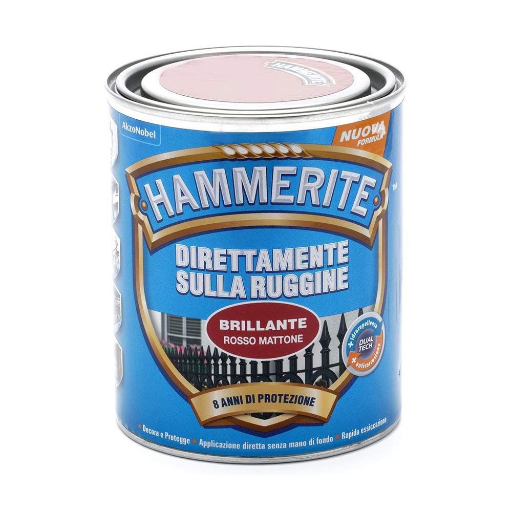 hammerite brillante rosso mattone Hammerite Brillante Rosso Mattone ML 750 Smalto Antiruggine Hammerite Brillante Rosso Mattone ML 750 Smalto Antiruggine