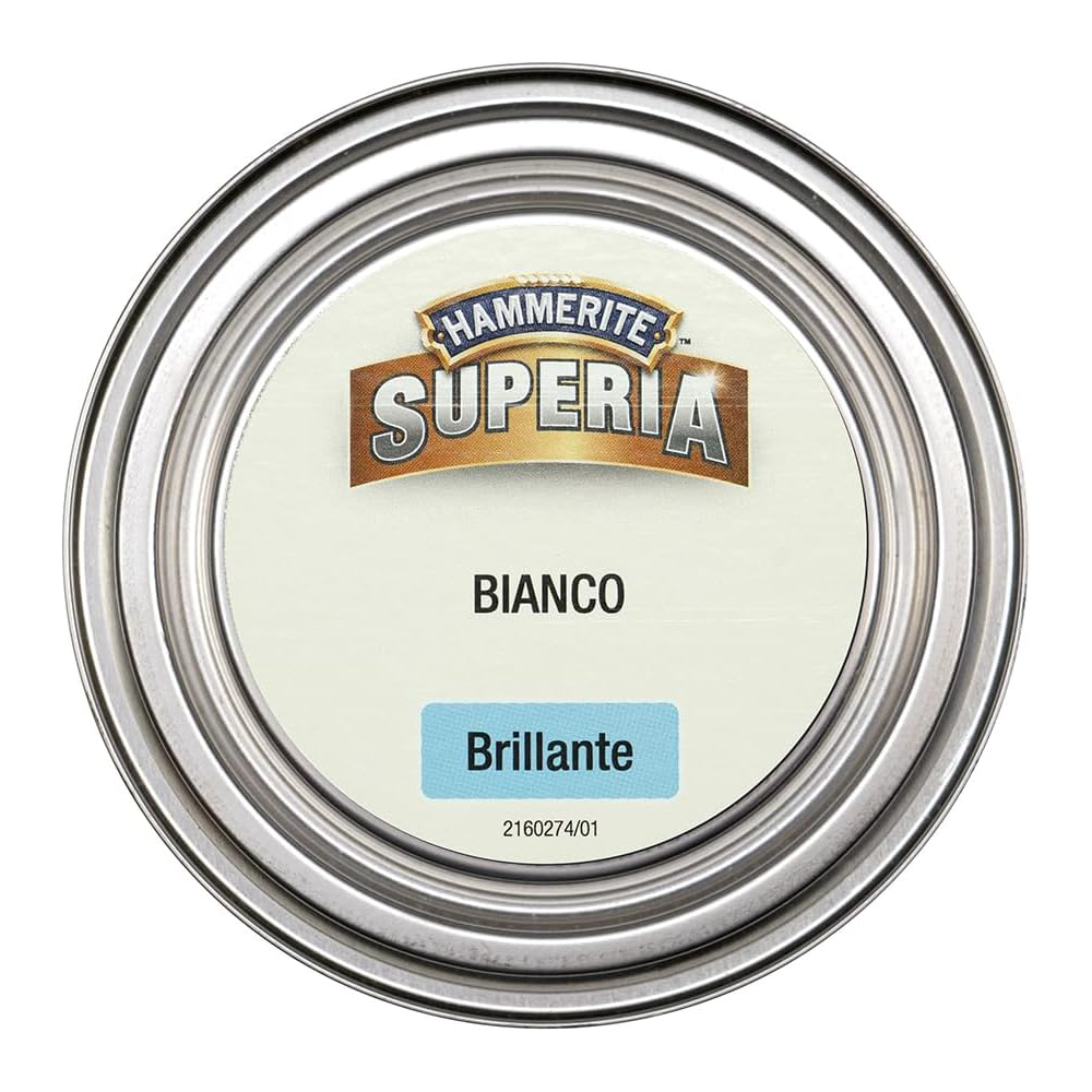 hammerite superia brillante bianco 2 Hammerite Superia Brillante Bianco RAL 9016 ML 750 Smalto Antiruggine Hammerite Superia Brillante Bianco RAL 9016 ML 750 Smalto Antiruggine - immagine 3
