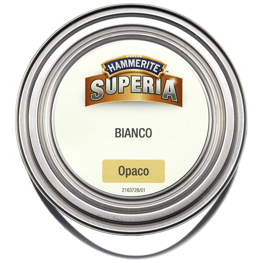 hammerite superia opaco bianco lt 2.5 2 Hammerite Superia Opaco Bianco RAL 9016 LT 2.5 Smalto Antiruggine Hammerite Superia Opaco Bianco RAL 9016 LT 2.5 Smalto Antiruggine - immagine 3