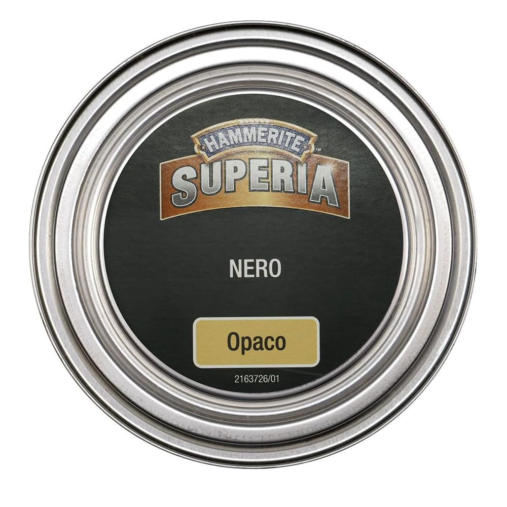 hammerite superia opaco nero 2 Hammerite Superia Opaco Nero RAL 9005 ML 750 Smalto Antiruggine Hammerite Superia Opaco Nero RAL 9005 ML 750 Smalto Antiruggine - immagine 3
