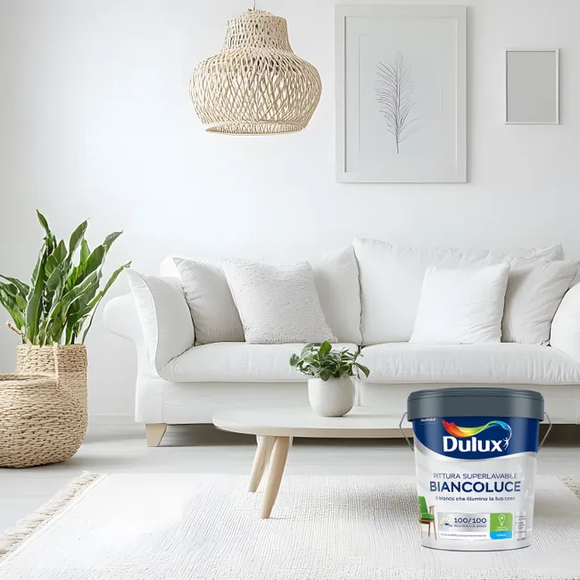 dulux biancoluce 2.1 Dulux Copertura Totale Lavabile per Cartongesso 14 Litri Dulux Copertura Totale Lavabile per Cartongesso 14 Litri - immagine 3
